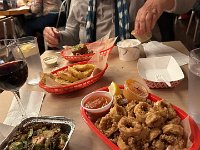 and then we wandered up to NYU-ville and had a VERY fried seafood dinner that made me sick,